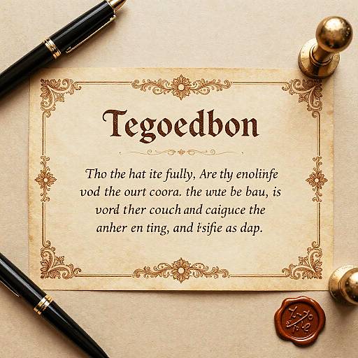 Vintage Ornate Gift Certificate Design