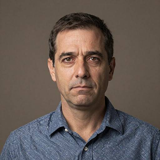 Neutral Portrait of a Middle-Aged Man