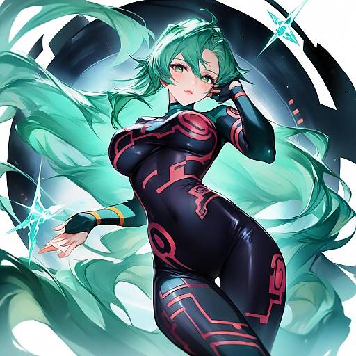 Illustration of Antispiral nia, tengen toppa gurren lagann in the style of Watao