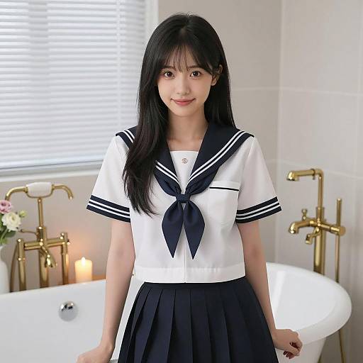 Portrait of a Smiling Asian Student