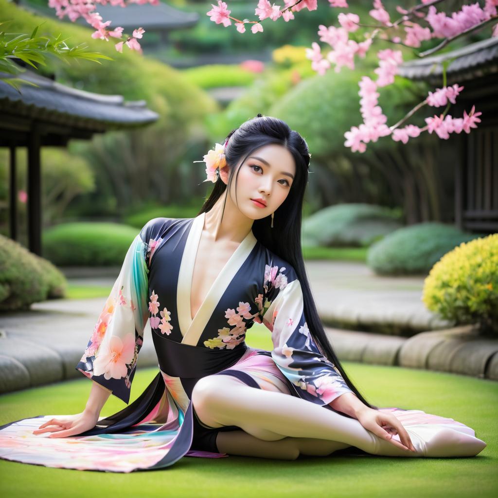 Serene Glamour of a Japanese Contortionist