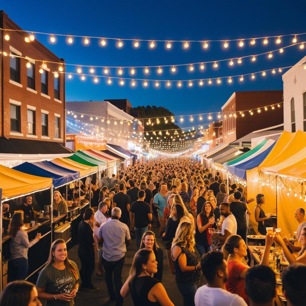 Vibrant Street Festival Celebration Scene