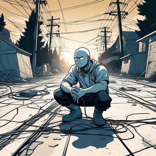 Worried Wojak Amidst Power Lines Dilemma