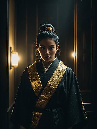 Humorous Sushi Roll Costume Portrait