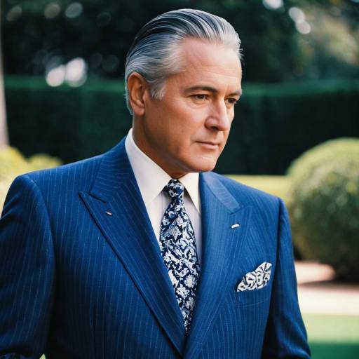 Elegant Mature Male in Tailored Suit