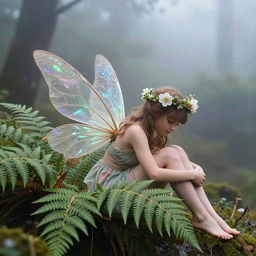 Misty Mountain Fairy in Forest