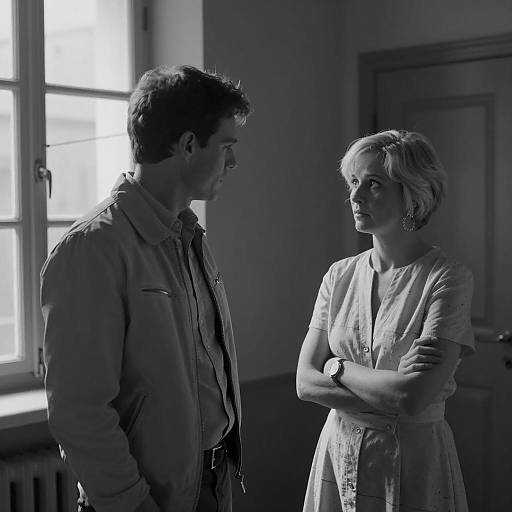 Dramatic Black-and-White Portrait