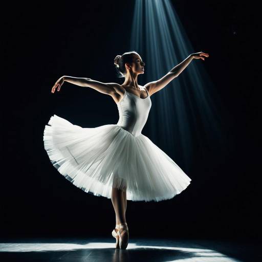 Elegant Ballet Dancer in White Tutu