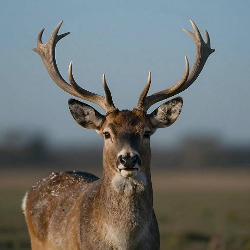 Surreal Royalcore Blue-Hour Pop Deer