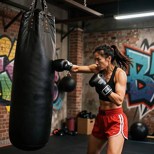 Vanessa Lane Boxing Gym Workout