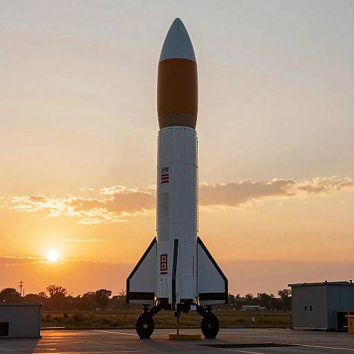 Realistic Rocket Side Profile Art