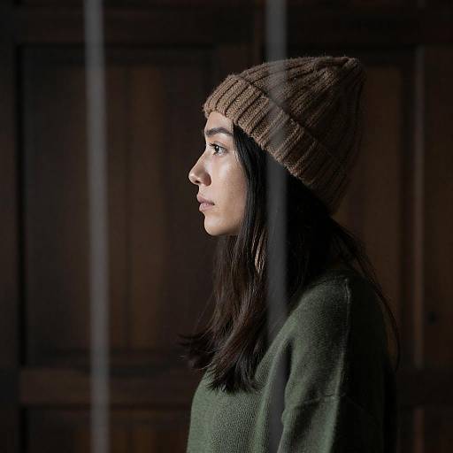 Introspective Profile in Dim Lighting