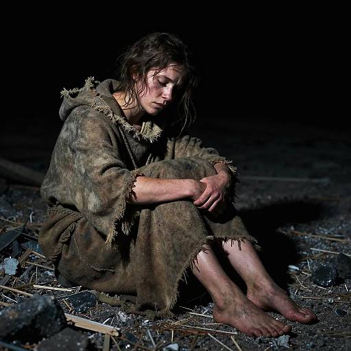 Dark Synth Pilgrim in Ashes