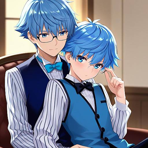 Illustration of Hans christian andersen (fate), fate (series) in the style of Gin'you haru