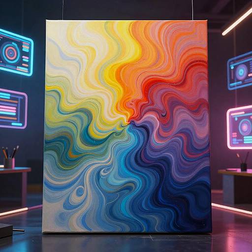 Ethereal Abstract AI Painting