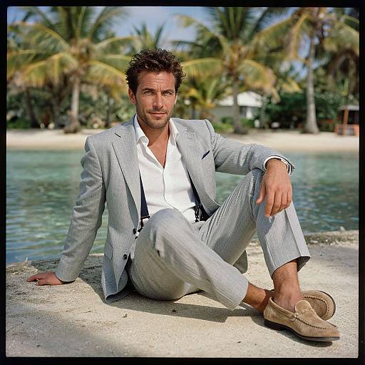 Man in Pinstripe Suit by Oasis