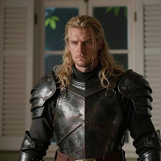 Mysterious Knight in Dark Armor