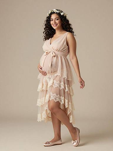 Ethereal Fairy Maternity Fashion Portrait