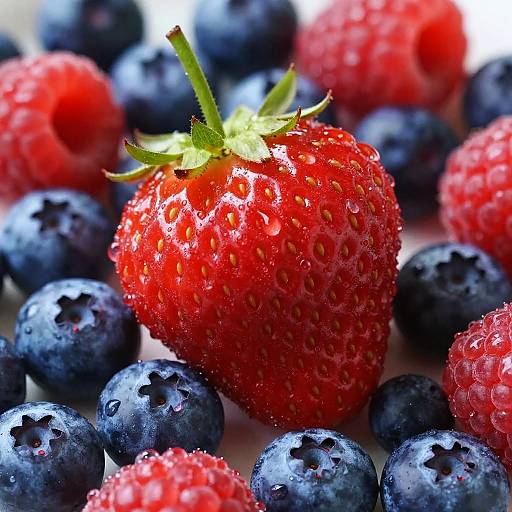 Vibrant Close-Up of Mixed Berries