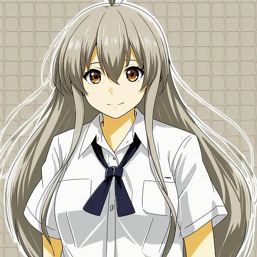 Illustration of Hamanami (kancolle), kantai collection in the style of Kurou (quadruple zero)