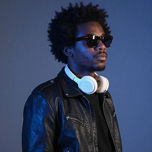 Dramatic Portrait of Confident Black Man