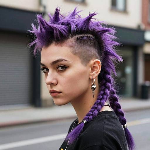 Confident Punk Rocker with Rats Tail