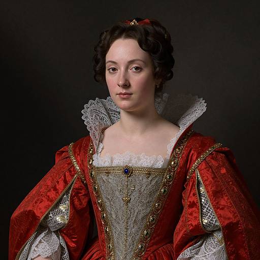 Baroque-Inspired Renaissance Woman Portrait