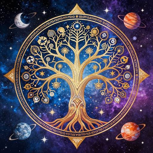 Cosmic Tree of Life Art