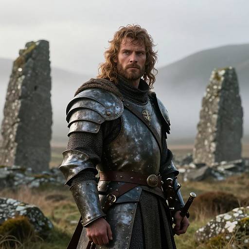 Heroic Macduff in Scottish Ruins