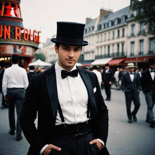 Elegant Moulin Rouge Man in Formal Attire