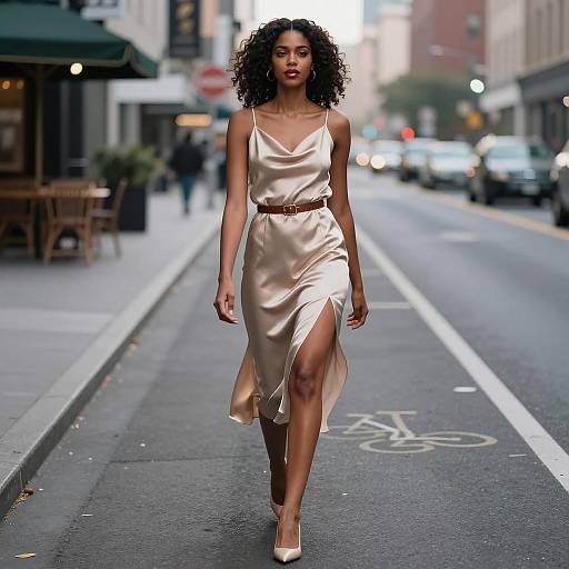 Confident Elegance on City Streets