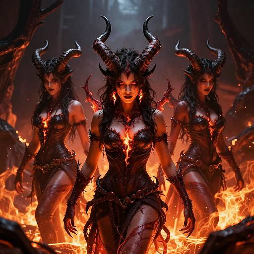 Fierce Female Demons of Hell