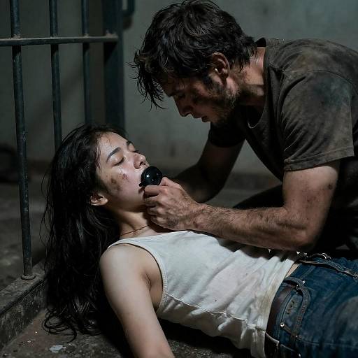 Dark and Intense Confrontation Scene