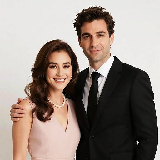 Romantic Couple Portrait in Bright Setting