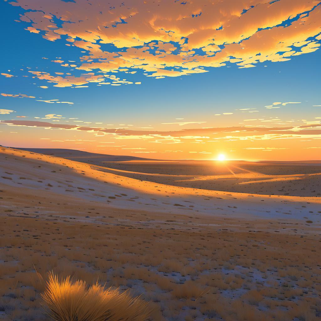 Dynamic Desert Adventure at Golden Hour