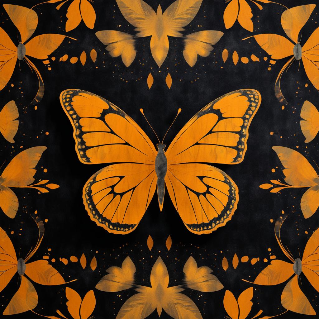 Dadaist Butterfly Wallpaper in Chalk Dust