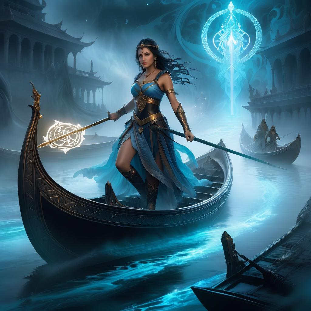 Enchanting Maiden on River Styx Voyage