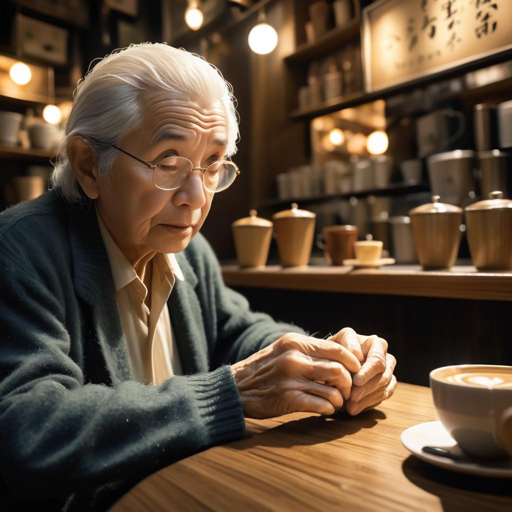 Soulful Musician in a Cozy Café