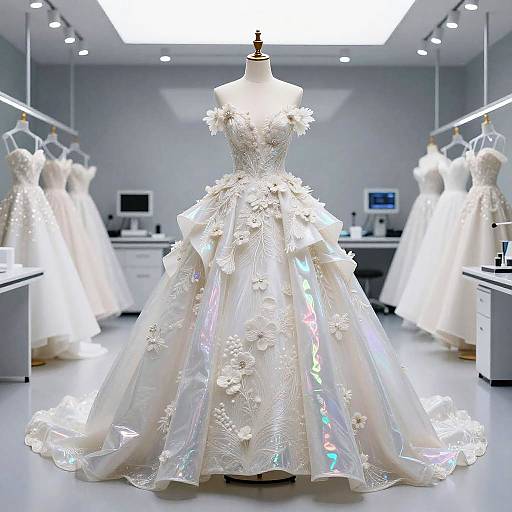 Avant-Garde AI Wedding Dress Design