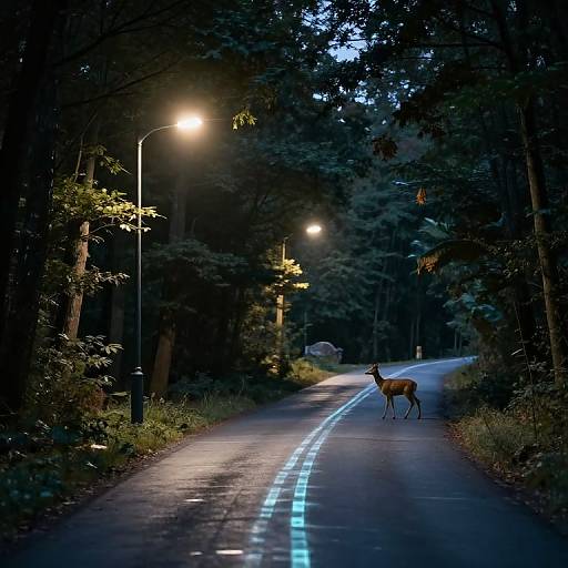 Enchanted Forest Streetlamp Glow