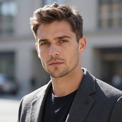 Stylish Fit European Burr Cut Portrait