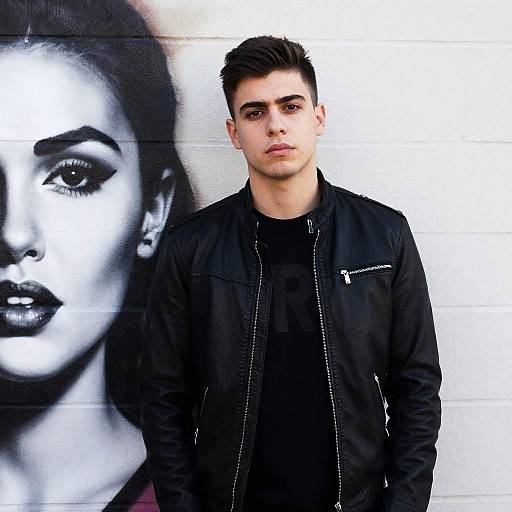 Young Man in Leather Jacket Photography