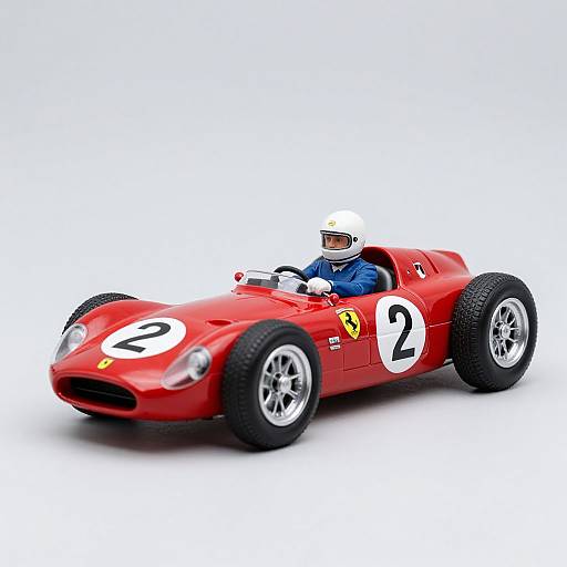 Detailed Ferrari D50 Model with Driver