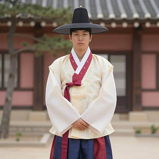 Man in Traditional Korean Hanbok