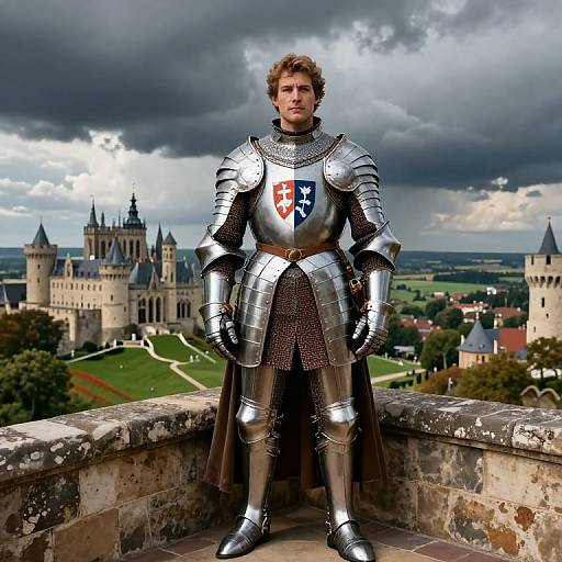 Regal Portrait of Medieval Baudouin