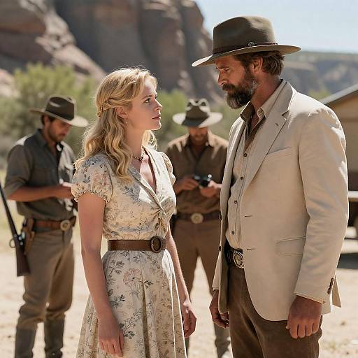 Classic Western Movie Scene Photography