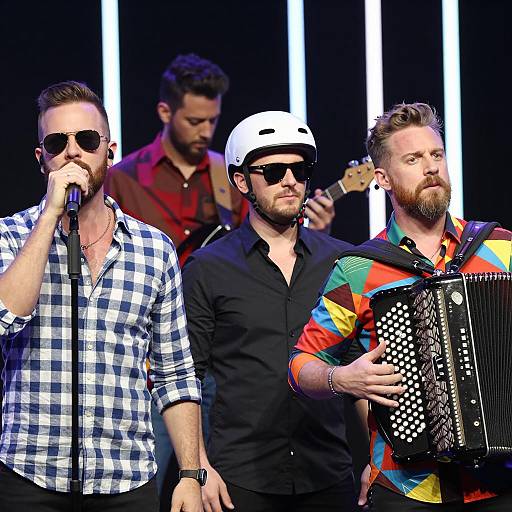 Band Performing Live on Stage