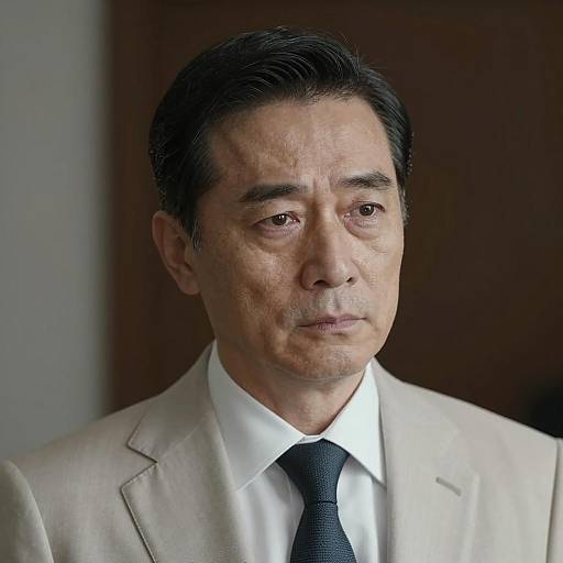 Melancholic Portrait of a Middle-Aged Man