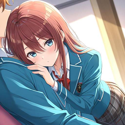 Illustration of Anzu (ensemble stars!), ensemble stars! in the style of Kanaria hisagi