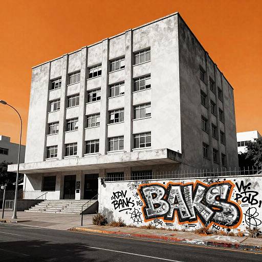 Graffiti Protest Against Apartheid Banks